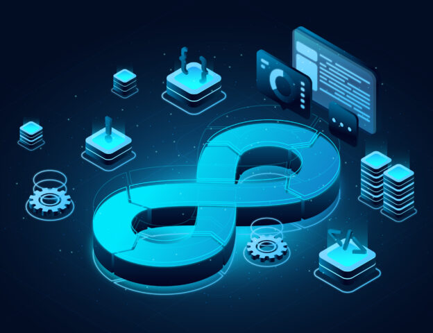 Diagrama de un proceso DevSecOps con etapas de seguridad integradas